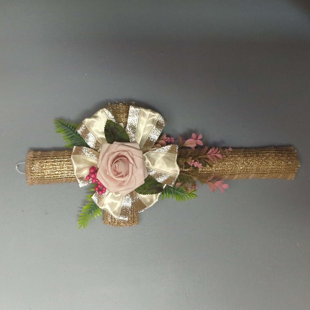 Handmade Burlap Cross